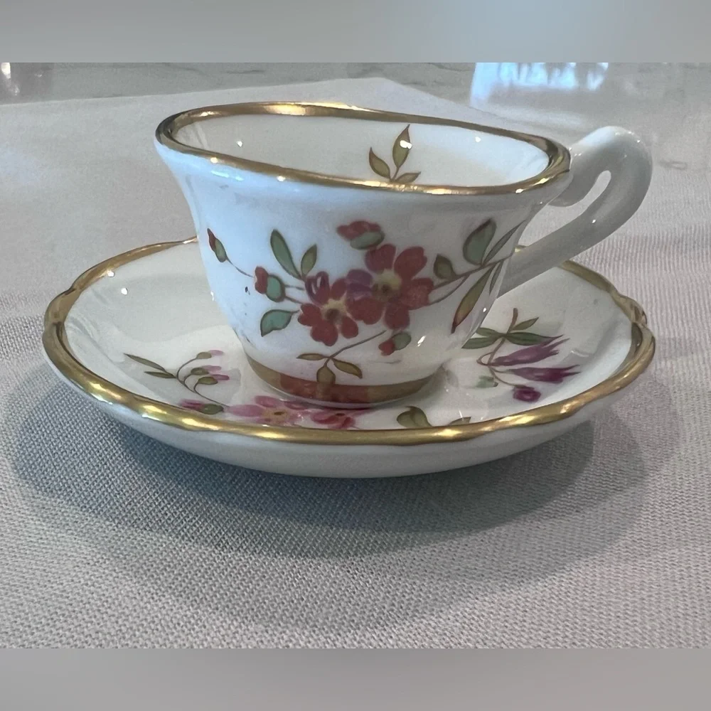 Hammersley Miniature tea set. Oakley miniature cup and saucer